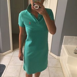 Green polo dress